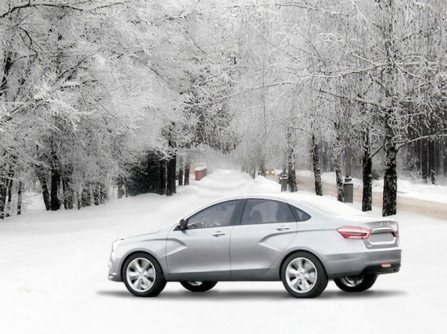 Lada Vesta 159 зима